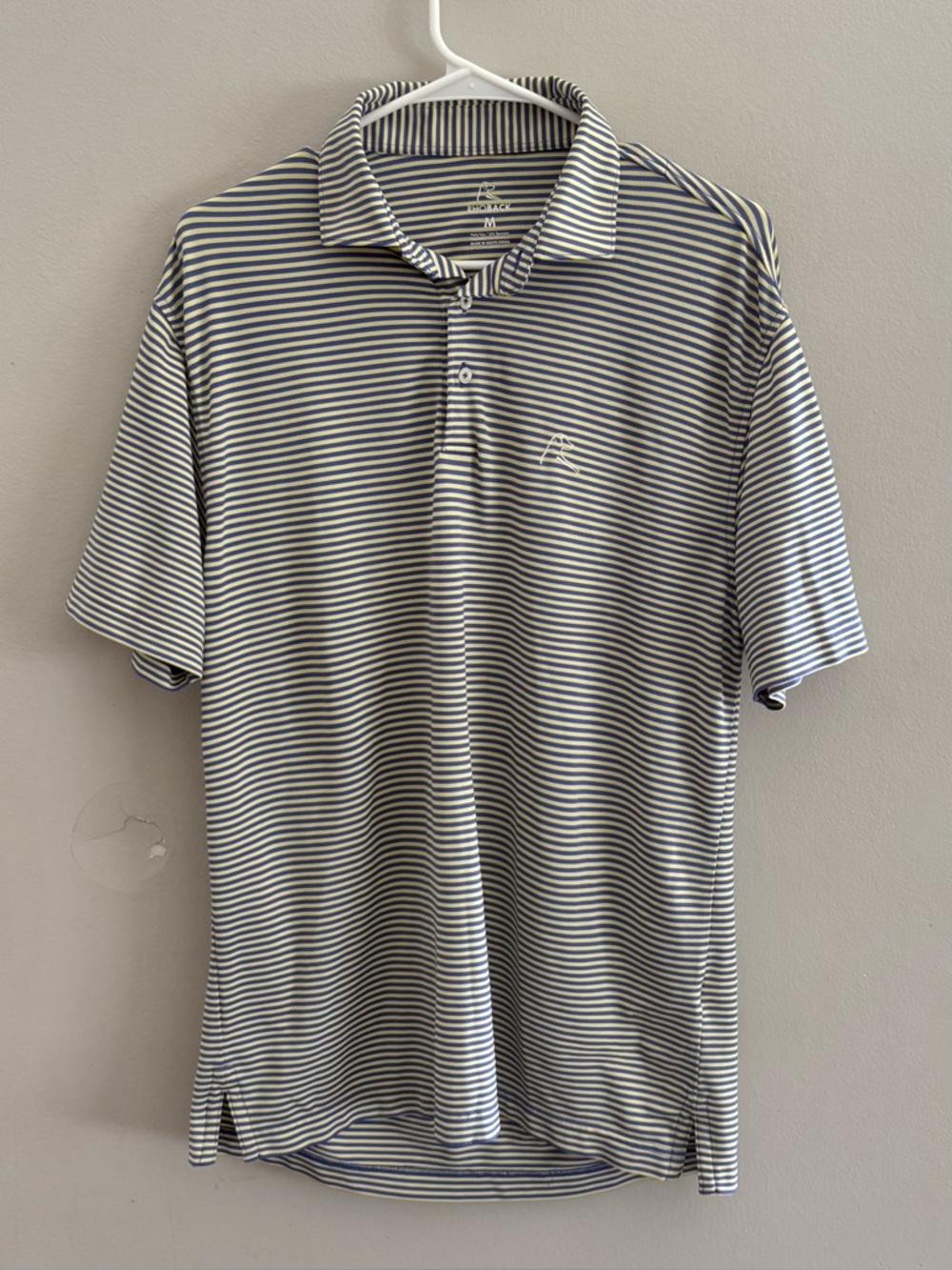 Rhoback Men’s The Birdie Stripe Short Sleeve Performance Polo | Size M - Picture 2 of 10